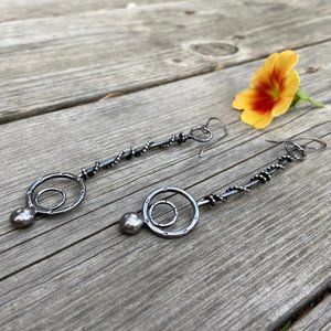Silver Birch Earrings by The Noisy Plume